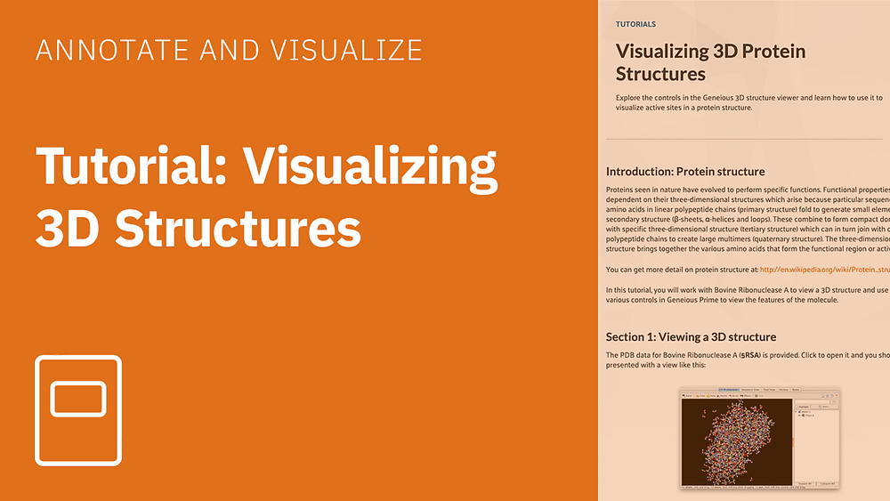 Tutorial visualizing 3D structures