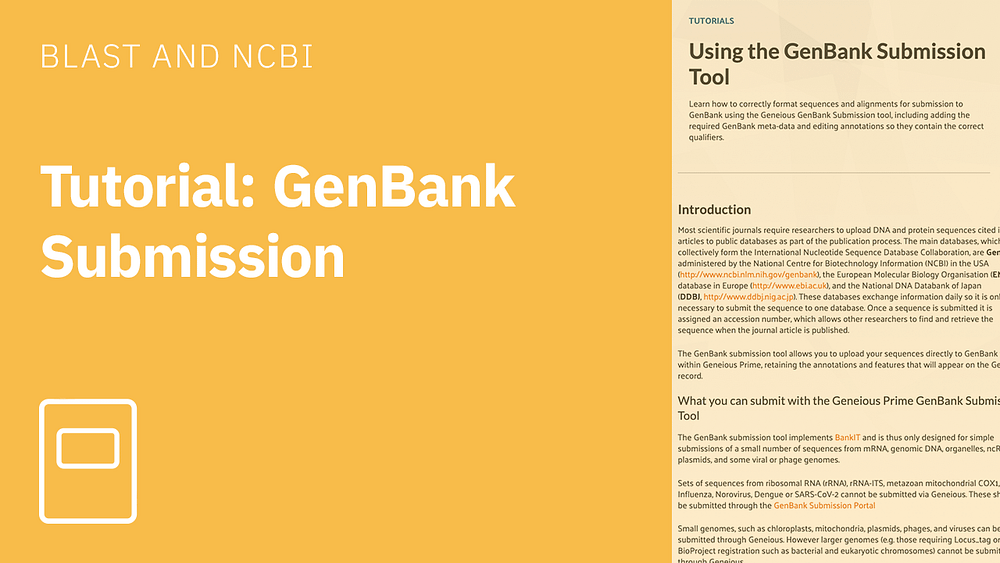 Tutorial GenBank Submission