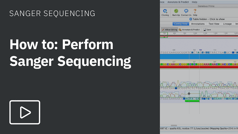 How to perform Sanger Sequencing