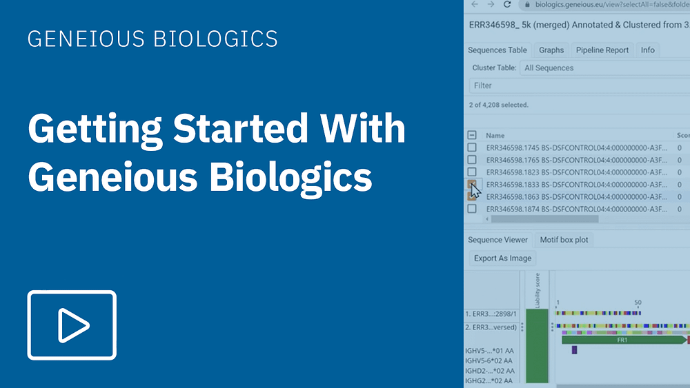 Get started with Geneious Biologics